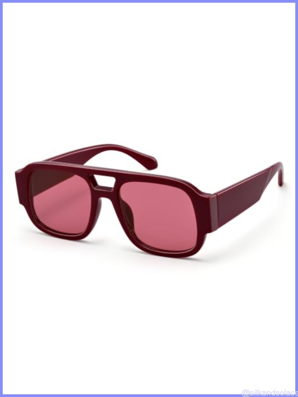 Oversized Aviator Sunglasses for Women Retro Chunky UV400